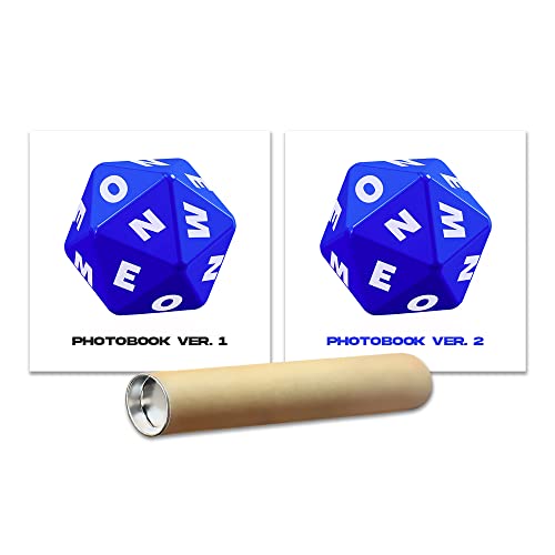 Mini album photo Onew en forme de dés K-pop avec poster roulé inclus