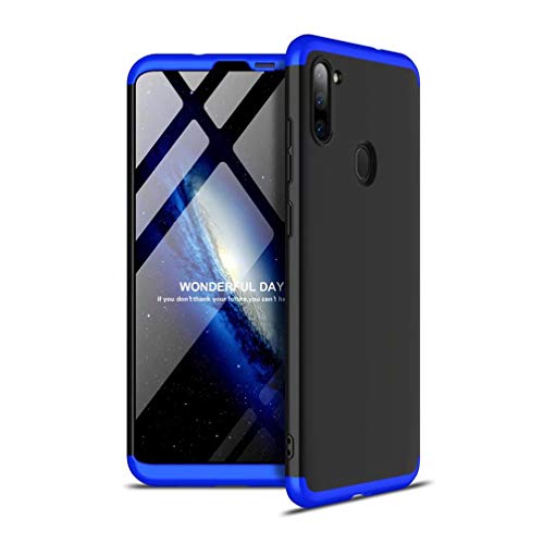 FHXD Compatible avec Les Coque Xiaomi Redmi Note 8 Anti-Choc 360° Cover Case Protection [Protecteur D'écran] Ultra Fin Anti-Rayures 3 en 1 Protection Housse Coquille-Bleu Noir Cover