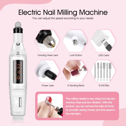 Coscelia Acrylic Nail Kit For Beginners With Everything Professional Nail Kit Acrylic Set With Drill And U V Light 36Pcs Decoration Powder Nail Art Rhinestones Diy Starter Kit Diy Gifts For Women thumb #2