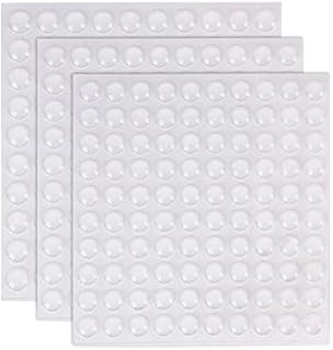 TSHAOUN 300 Pieces Rubber Feet Pads,Self Stick Furniture Bumpers, Clear Adhesive Buffer Pads Door Bumpers ,Noise Dampening for Cabinet Doors, Drawers, Picture Frames,3 Sizes