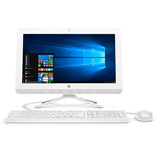 HP 19-inch All-in-One Computer, Intel Celeron J3355, 4GB RAM, 1TB Hard Drive, Windows 10 (20-c210, White)