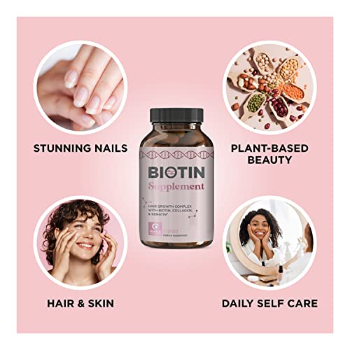 Maple Holistics Extra Strength Biotin and Collagen Hair Vitamins #TOP20