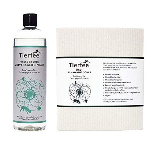 Tierfee Ökologischer Universalreiniger + Öko-Schwammtücher Cover