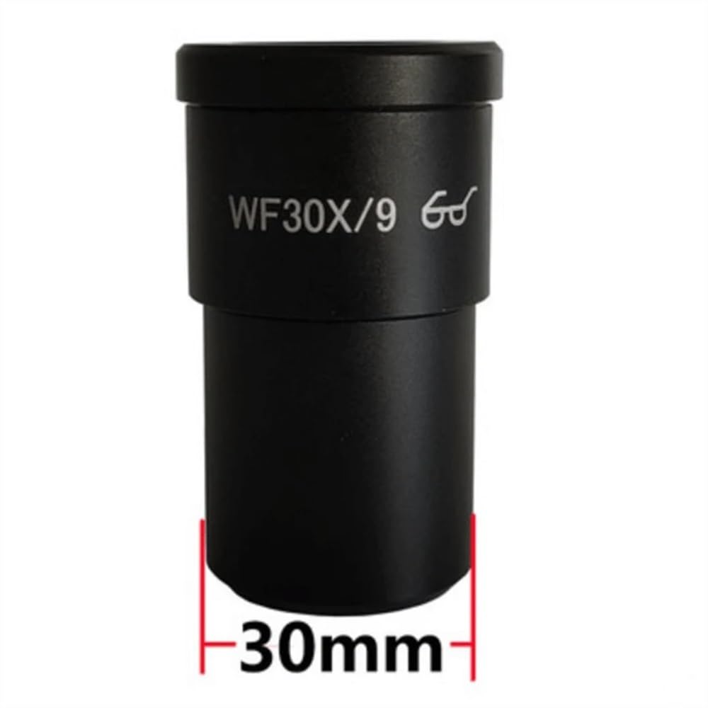 Microscopio estéreo WF30X de 1 pieza con retícula, punto de ojo alto, micrómetro de gran angular, ocular (campo de visión de 9mm, tamaño de montaje de 30MM) Accesorios para microscopios de laboratorio