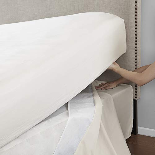 Madison Park Simple Fit Wrap Around Adjustable Bedskirt Ivory One Size (Mp11-5365) #TOP3