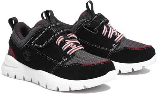 Timberland Boroughs Project Low Hook & Loop - Tenis de Gamuza Negra