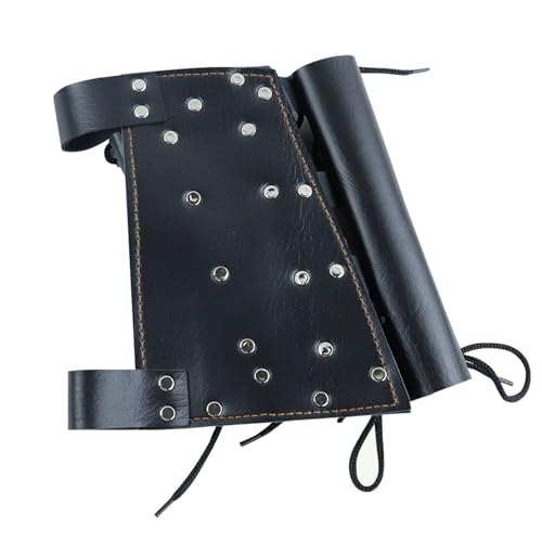 Cinturón ajustable para espada con soporte de tres anillos y correa de piel negra 3