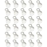 Dimensions : longueur totale 33,5 mm, épaisseur 2 mm, diamètre du trou 5,5 mm, diamètre de l'extrémité petite 15,5 mm, diamètre de l'extrémité grande 20 mm