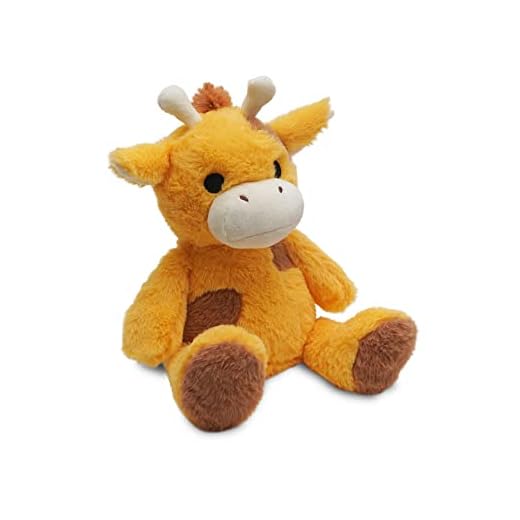 Avocatt Heatable Stuffed Giraffe Plush - 10 Inches Unscented Microwavable Giraffe Toy - Warmable Heating Pad - Warm and Hot Therapy for Cramps, Back, and Neck Pain Relief
