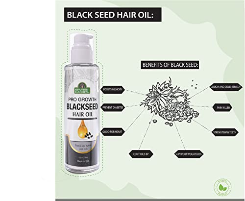 Black Seed Oil Natural Hair Growth Soft Long Silky And Hydrated Nourishment For All Hair Types. For Baldness And Thinning Hair #TOP4