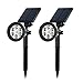 Solar Spotlights Outdoor,Upgraded OPERNEE Motion Sensor Solar Powered Security 6 LED Landscape Light, Auto On/Off Waterproof Wall Tree Light for Patio Porch Path Deck Garden Garage Driveway (2-pack)