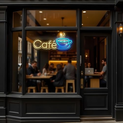 Néon Café LED pour un coin coffee chaleureux à la maison
