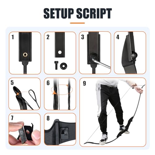 NorthSpoor Recurve Bow and Arrow Set Archery Adult Bow Ambidextrous 40lbs by NorthSpoor - Image 8