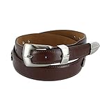 Danbury Men's 3 Piece Golf Belt with Golf Conchos, 38, Brown