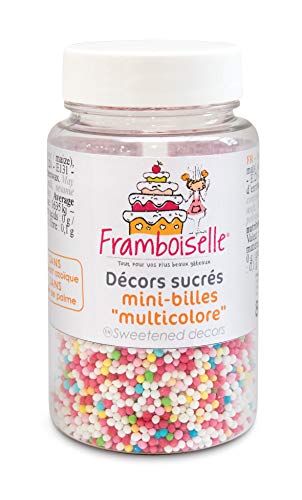Framboiselle - Pots Décors Sucré Mini Billes Multicolores 80 g