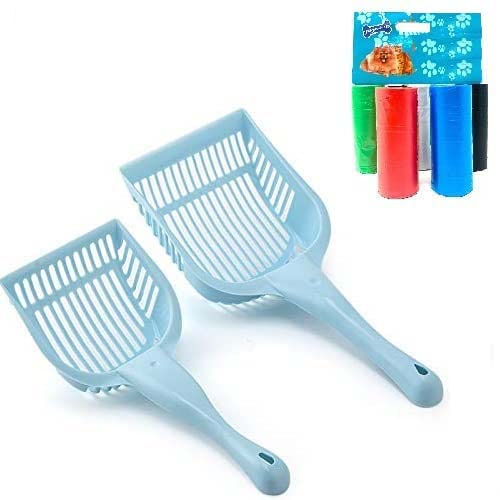 Pet Believe Combo of 2 Cat Litter Scooper Deep Shovel Cleaner Tool for Cleaning Box with Free of 5 Poops Bag (B0B426JLHN) Amazon Price History, Amazon Price Tracker