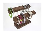  Uhrenhalter Armbandhalter Schmuckhalter Schmuckständer Nussbaumholz