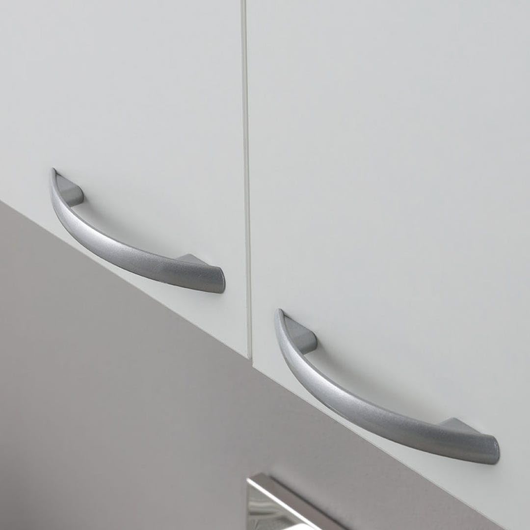 Trentiner Pensile Scolapiatti 80 cm Bianco con 2 Ante e 2 Ripiani - Stile Moderno e Salvaspazio