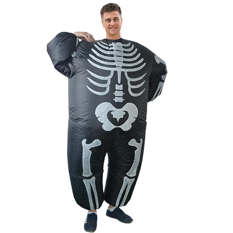 Costume squelette gonflable complet Halloween adulte - 3