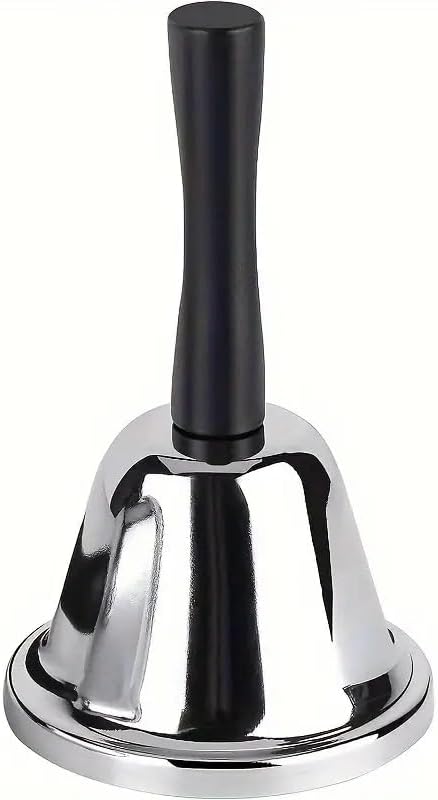 Bell Reception Call Stainless Steel Held Desk Service Christmas Santa Ring Bells Counter Handle Hotels Butler For Living Room Home Decorations School Hospitals & Bars (pack of 20)
