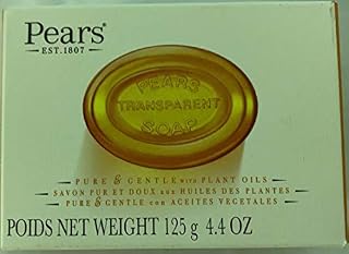 Pears Natural Glycerine Transparent Soap, 4.4-Ounce bar (Pack of 12)