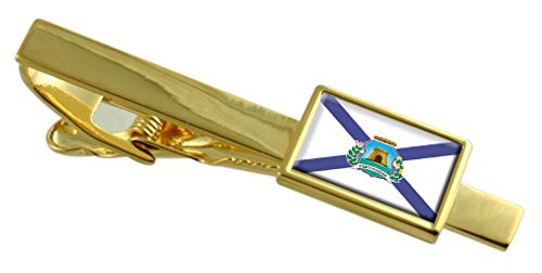 Pisacorbatas de oro de Fortaleza: el regalo perfecto sobre Brasil