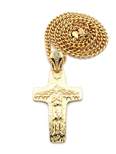 Fashion 21 Catholic Pope Francis Cross Pendant 24