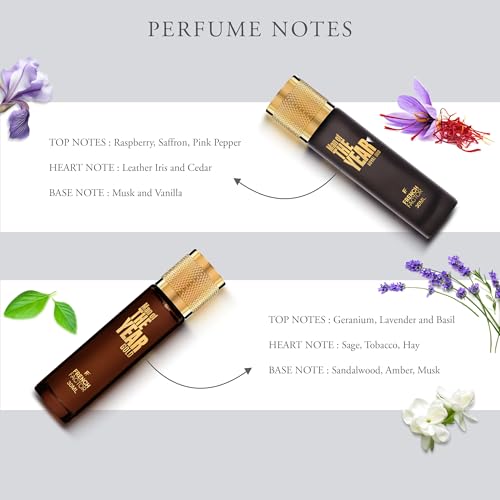 Image of French Factor Man Of The Year Luxury Perfume Gift Set for Man Long Lasting Perfume collection Of 5 Eau de Parfum, Gold | Premium | Original | Royal Oud | For The Strong (Pack of 5, 30ml each)