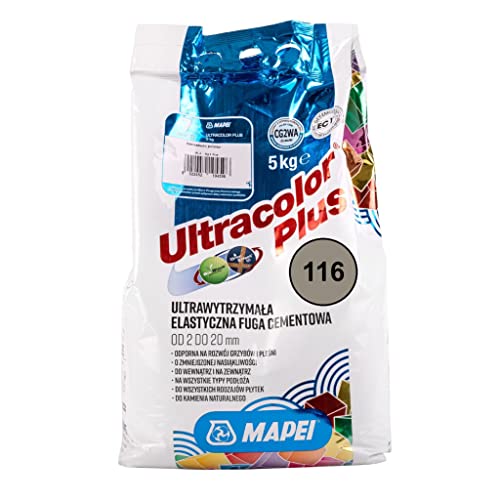 MAPEI ULTRACOLOR PLUS 5kg 116 moshusgrau - zementäre Flexfuge für Fugenbreiten bis 20 mm