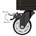 4 inch Swivel Caster Wheels with Safety Total Lock, 360 Degree Heavy Duty Plate Casters Total Capacity 1200lbs (Pack of 4)
