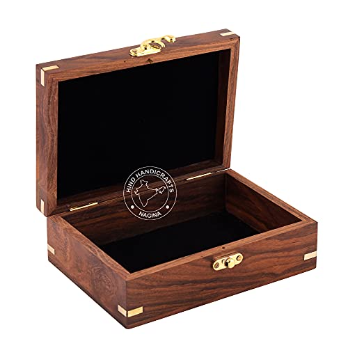 Image of Rosewood Handmade Wooden Urn Tree of Life Engraving Handcarved Jewellery Box for Women-Men Jewel | Home Decor Accents | Decorative Boxes | Storage & Organiser (7 inch x 5.5 inch x 3.5 inch, Tree - 2 Plane)