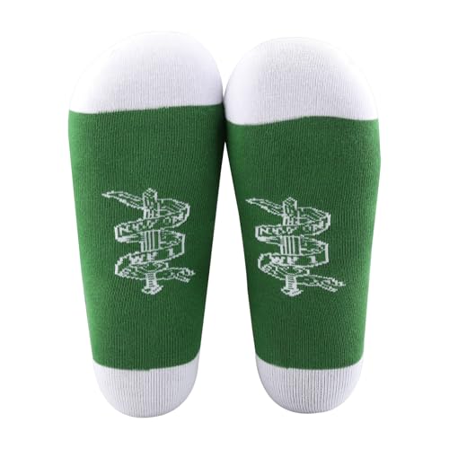 AKTAP Ring Movie Inspired Gifts I Am No Man Quote Socks E-wyn Merchandise Elven Leaf Gifts Socks for Fantasy Reader Merch (UK, Numeric, 20, Regular, Regular, Ring Socks-HT)