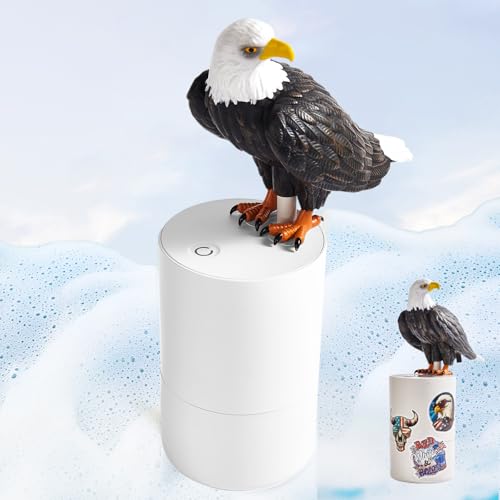 Bald Eagle Foaming Soap Dispenser – Touchless Foaming Bird Soap Dispenser for Bathroom & Kitchen, Hilarious Gift for Kids, Adults, and Bird Lovers (Bald Eagle)