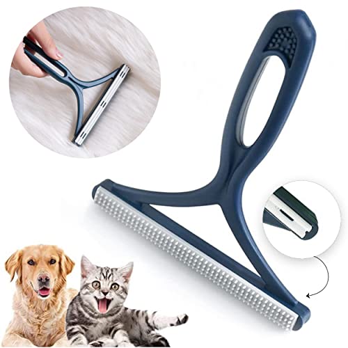 2022 - Double Rasoir Anti-Bouloche Manuel reutilisable. Brosse Anti Poils Animaux vêtements, Manteau, canape, Tapis, Voiture. Nettoyeur de Peluche pour Textile Fragile comme Les Pulls tricotés Cover