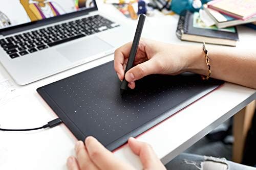 Wacom One by Wacom Medium (CTL-672-N) - Ideal for Work from Home & Remote Learning - Works With Chromebook, Black