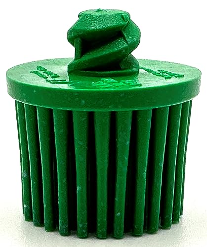 Image of 5 Pack 1 inch 50 Grit Green R-Type Bristle Disc | Ceramic-Aluminum Oxide Abrasive Bristle Disc with Quick Change Roll Lock, Pack of 5, Green