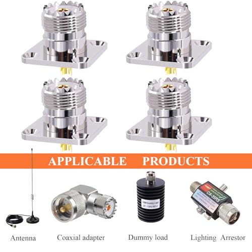 Adaptador coaxial CNARIO UHF hembra 4 piezas miniatura 5