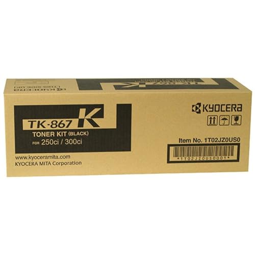 Toner noir Kyocera TK-867 pour corriger les impressions claires sur 250ci