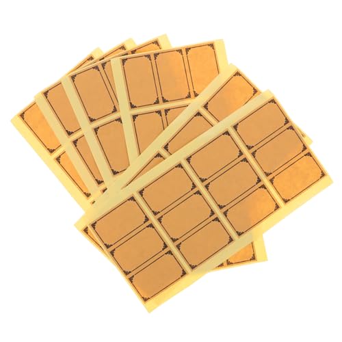 OUNONA Homemade Wine Labels Square Sticker Set Paper Wine Bottle Label Supplies Self-Adhesive