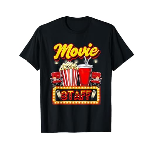 Movie Staff Party Night Behind Scenes Awesomeness Popcorn T-Shirt