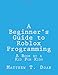 A Beginner's Guide to Roblox Programming: A Book by a Kid For Kids