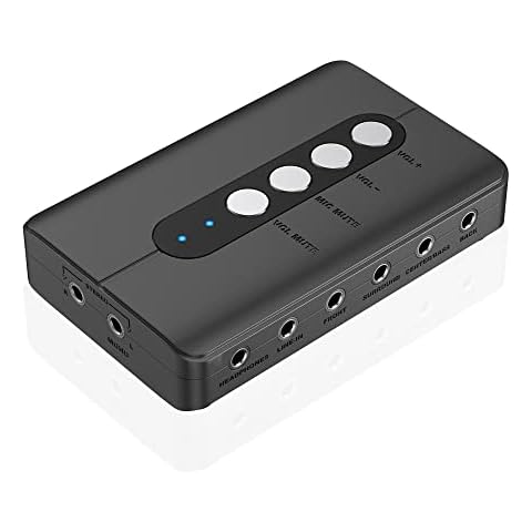 DigitalLife U2AUDIO7-1A | External 7.1 USB Audio Adapter External Sound Card with SPDIF Digital Audio Cover