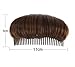 Erioctry Hair Bun Invisible False Hair Clip Charming Fluffy Princess Styling Volume Hair Pad for Women Girls Light Brown 10cm length