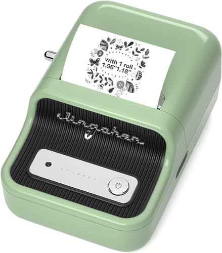 Image of B21 Bluetooth Thermal Label Printer - 2 Inch Small Portable Label Maker, Barcode, Mini Stickers, Bill, Receipt Printing Machine for Home, Office, and Business Use