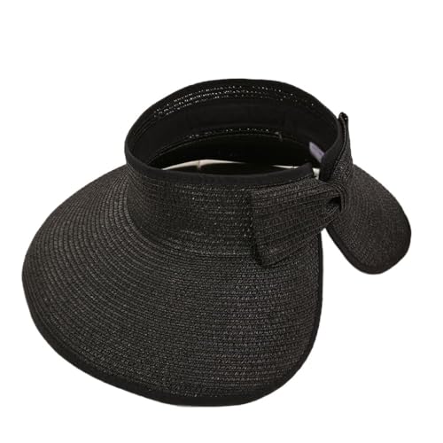 Chapeau de soleil à large bord ZYFSHA pliable topless et réglable pour femme