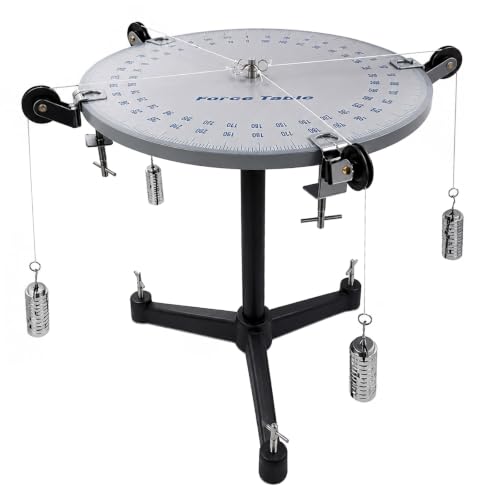 Mesa de fuerza para física con trípode de hierro y mesa de torsión