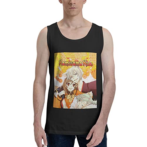 Anime Kamisama Kiss Tank Top Mens Casual Vest Summer Crew Neck Sleeveless Clothes Black #TOP11