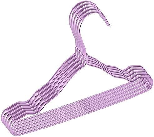 HCZKIUJY 10pcs Clothes Hangers For Kids Aluminum Alloy Non-Slip Metal Hanger Kids Clothing Organizer hangers for clothes non slip
