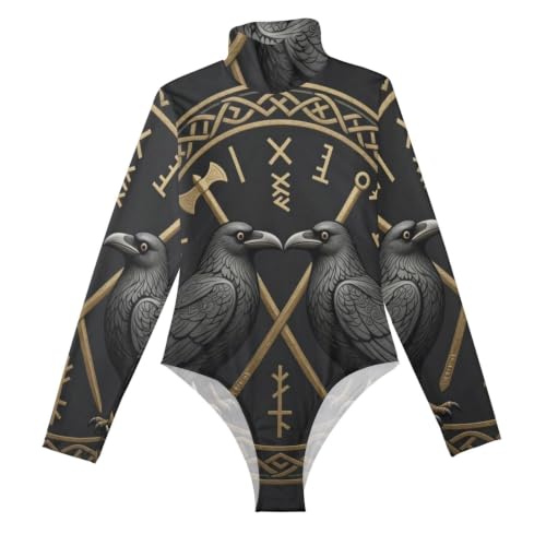Camisetas de manga larga de mujer GuoChe ropa vikinga de Odín y moda urbana femenina