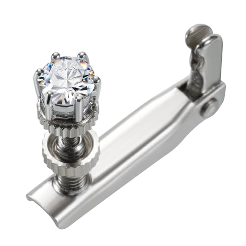 Accordeur de violon fait main en zircon blanc 4/4-3/4, ajusteur de précision cristal